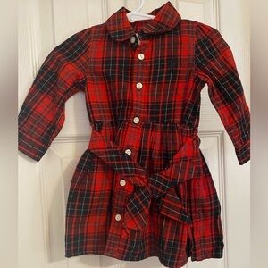New Ralph Lauren Plaid Dress & Diaper Cover